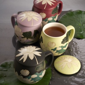 La Via del Tè - Tisaniera Camilla Ninfea Matt Black  0,35l 2