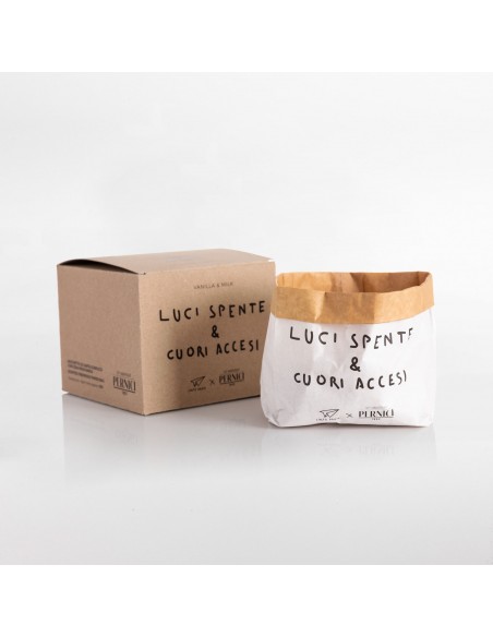 Pernici - Candela Pensieri Stropicciati: Luci Spente & Cuori Accesi - Vanilla Milk 450 g