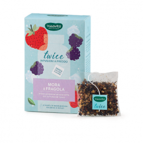 Neavita - Infusi a freddo Twice  Mora e Fragola 12 Maxi filtro