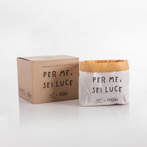 Pernici - Candela Pensieri Stropicciati - Per Me Sei Luce - Bergamot & Orange Blossom 450 g