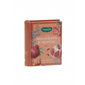 Neavita - Herbarium Mini Libro con Infuso in Filtroscrigno Melagrana e Arancia