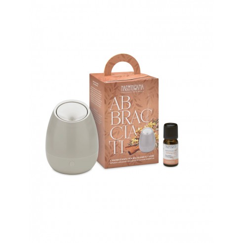 Nasoterapia - Kit Abbracciati con Diffusore ad Ultrasuoni e 1 Olio Essenziale