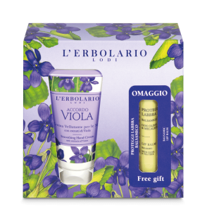 L'Erbolario - Crema per le Mani Accordo Viola 75 ml + Proteggi Labbra Balsamico in Omaggio