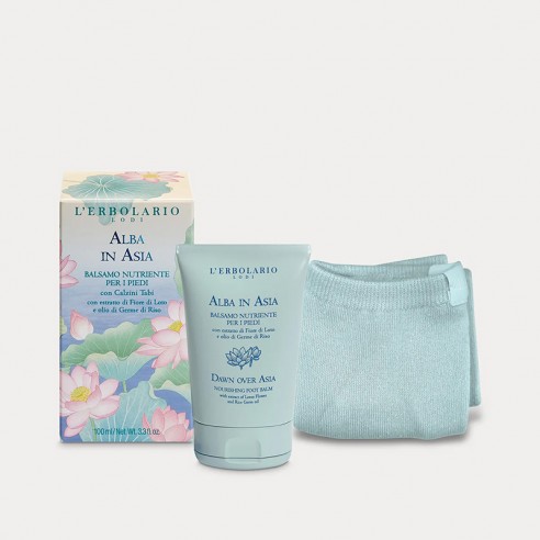 L'Erbolario- Alba in Asia Balsamo Nutriente per i Piedi con alzini Tabi