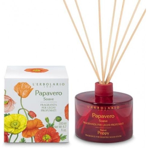 L'Erbolario - Papavero soave Fragranza per Legni Profumati 200 ml