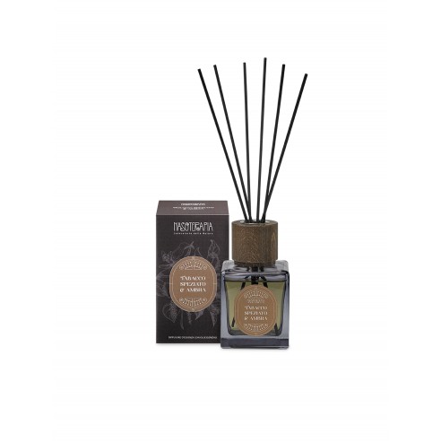 Nasoterapia - Tabacco Speziato e Ambra Pura Diffusore con Bastoncini 200 ml