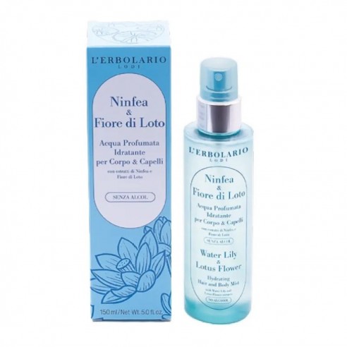 L'Erbolario - Ninfea e Fiore di Loto Acqua Profumata Idratante Corpo e Capelli 150 ml