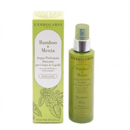 L'Erbolario - Bamboo e Menta Acqua Profumata Idratante Corpo e Capelli 150 ml