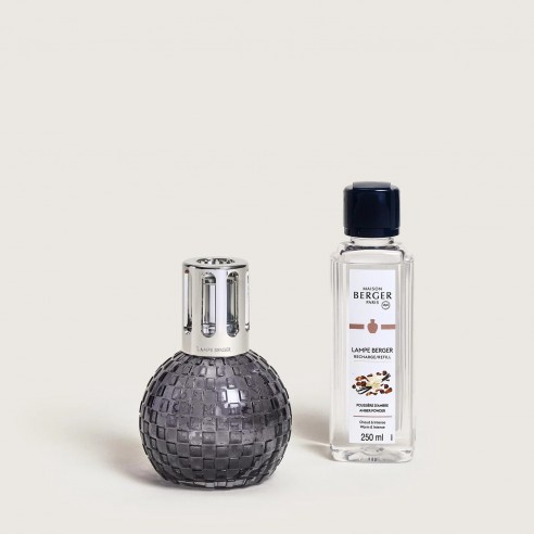 Maison Berger - Cofanetto Lampe Disco Grise con Poussier D'Ambre 250 ml