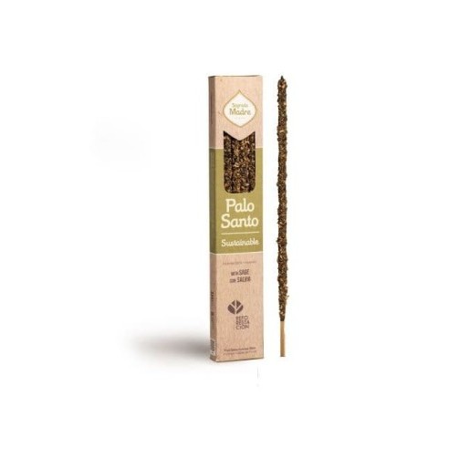 Sagrada Madre - Incenso Palo Santo con Salvia 8 Bastoncini
