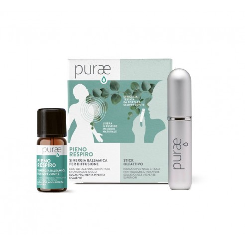 Purae - Pieno Respiro Sinergia Balsamica 5 ml con Stick Olfattivo