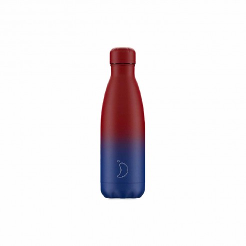 Chilly's - Bottiglia 500 ml - Gradient - Matt Red/Blue